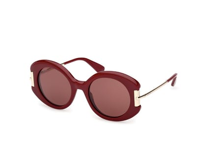 Maxmara MM0188 Shiny bordeaux 52/21/140 WOMAN Zonnebrillen