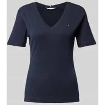 Slim fit T-shirt met logostitching, model 'CODY'