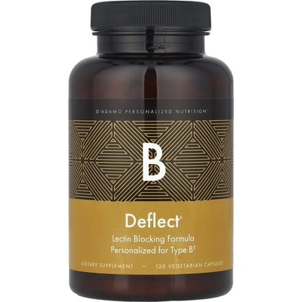 D'Adamo, Deflect® B, Formule de Blocage des Lectines, 120 Gélules Végétales