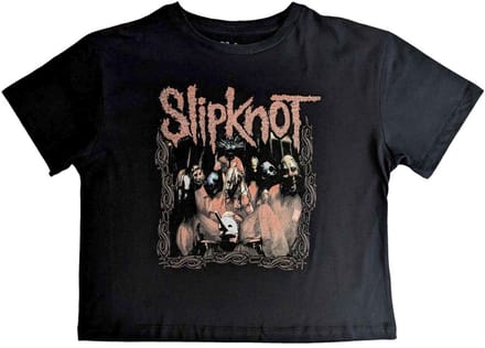 Slipknot - Band Frame Crop top - S - Zwart