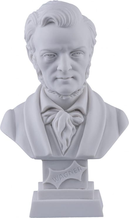 Music Gifts - Albast borstbeeld Wagner 11cm