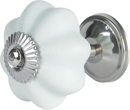 Clayre & Eef Deurknop Ø 4 cm Blauw Keramiek