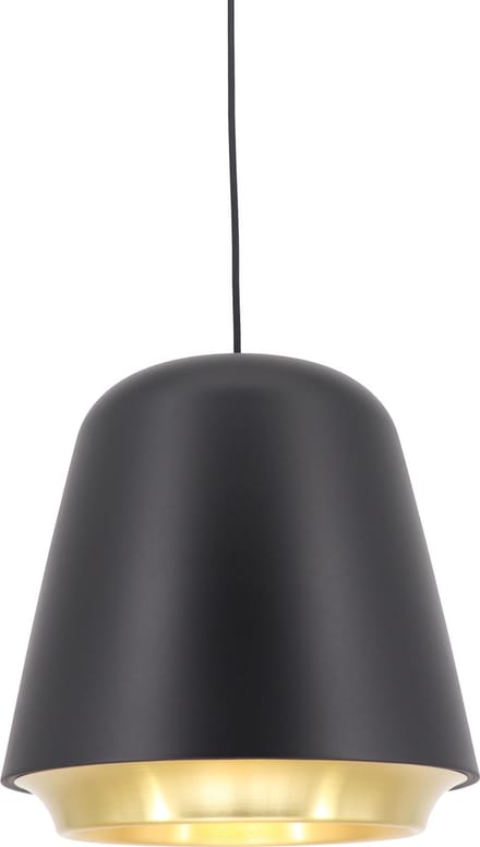Artdelight - Hanglamp Santiago - Zwart / Goud - E27 - IP20 - Dimbaar
