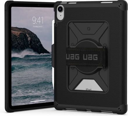 UAG Metropolis Series Rugged Case for iPad 10.9 (10th Gen 2022) - Metropolis W Handstrap Zwart