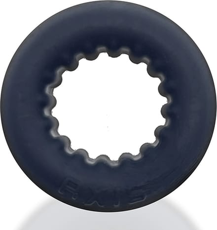 Oxballs - Axis - Ribbed Cockring - Zwart Ice