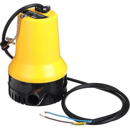 Dompelpomp, 24V draagbare elektrische wateroverdrachtpomp met lang netsnoer Dompelpomp 24V geel