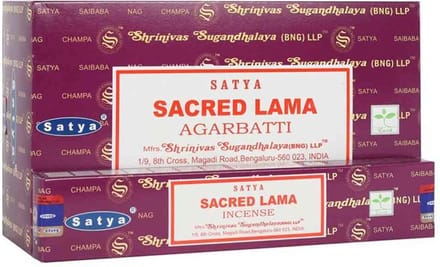Satya - sacred lama wierook - wierookstokjes - geurstokjes - doos 12 stuks