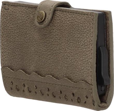 Hide & Stitches Marrakech Safety Wallet - 100% Leer - Olijfgroen