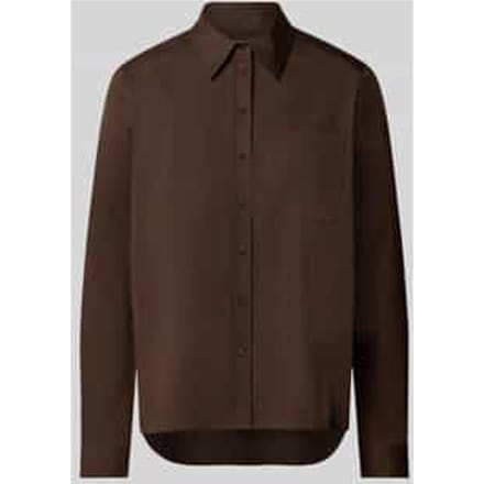regular fit overhemdblouse van katoenmix