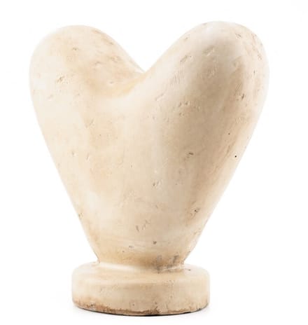 Aardewerk ornament heart wb