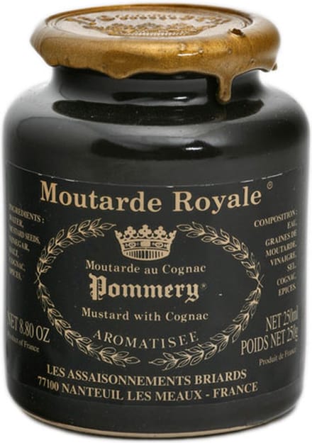 LES ASSAISONNEMENTS BRIARDS | Moutarde Royale au Cognac - Pommery (Mosterd met Cognac) | 250g