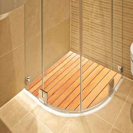 Houten Douchemat - Bamboe Badmat - Veilig Douchen - Antislip Ontwerp - 70x45cm - Natuurlijk Hout
