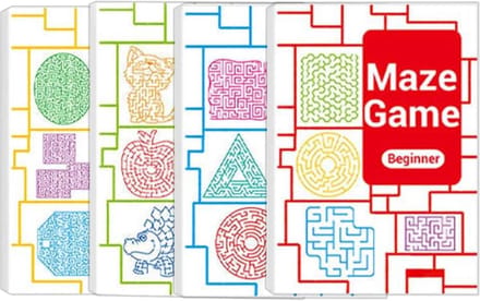 Labyrintboek Set - Doolhof Speelboek - Cognitieve Ontwikkeling - Scheurbestendig Materiaal - 4 stuks - Niet gespecificeerd