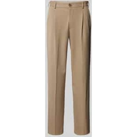 Loose fit bandplooibroek met riemlussen, model 'FINN'