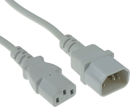 ACT Netsnoer C13 - C14 wit 5 m AK5428