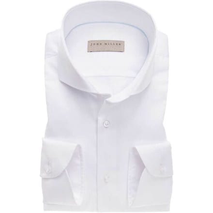 John Miller Overhemd Knitted Back Non-Iron Shirt Wit / male