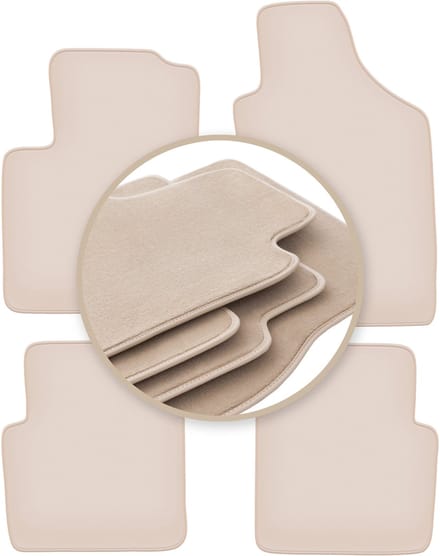 PREMIUM beige matten voor: Ford Ka MK2 FL hatchback 2012-2018