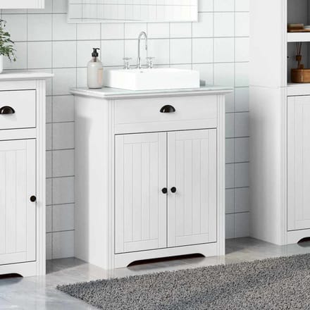 vidaXL - Wastafelkast - BODO - 70x35x80 - cm - wit