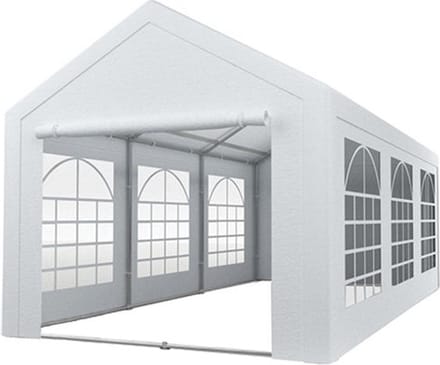 Partytent 3x6m PVC met grondframe brandvertragend