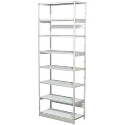 Complete stelling PROGRESS 500 T, basissectie, zonder achterwand, H 2600 x B 960 x D 400 mm