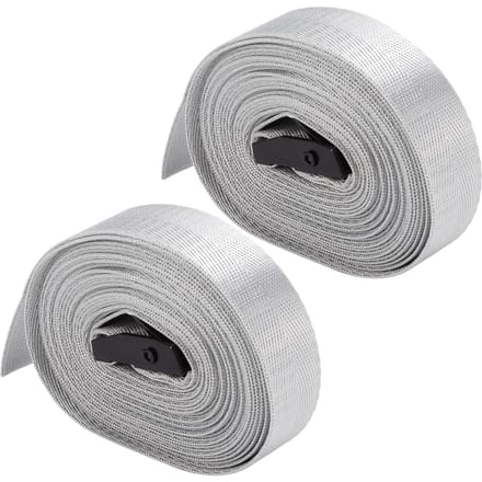 2 stuks verstelbare spanbanden van legering met ratelsluiting, zware spanbanden met gesp, 1 meter (3,3 voet) white