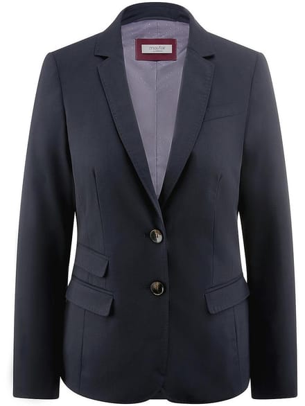 Blazer bi-elastisch materiaal Van Peter Hahn blauw