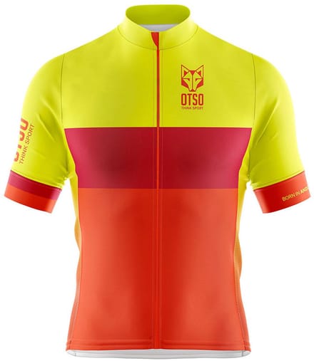 Otso Foc Korte Mouw Wielertrui Rood XL Man