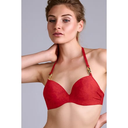 Marlies Dekkers Acapulco Rubine Red Push Up Bikini Top Größe: 80D | Bikinis Outlet | Damen | Rot