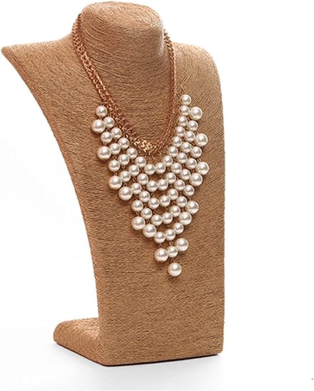 Sieraden Displaystandaard - Kettinghouder Buste - Sieraden Presenteren - Stabiele Basis - 1 stuk - Zwart