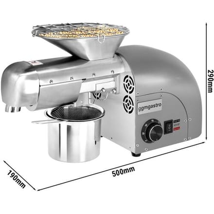 GGM Gastro Elektrische Ölpresse - Grau - 1,8 kW - 5-8 kg/h
