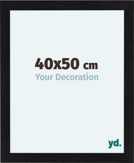 Your Decoration - Fotolijst 40x50 cm - MDF - Zwart Mat - Como