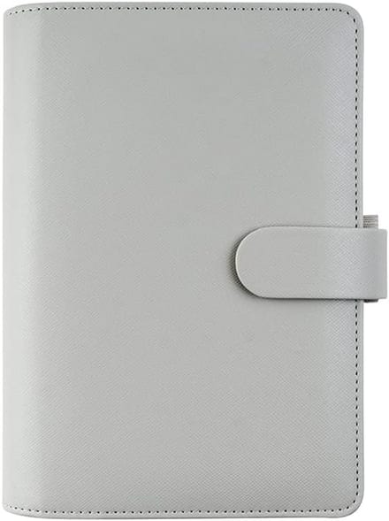 Persoonlijke Organizer A6 - Luxe Saffiano Look Agenda & Weekplanner - Graniet Grijs