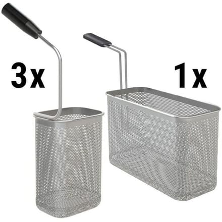 GGM Gastro Nudelkorb-Set - 1x 1/2 & 3x 1/6
