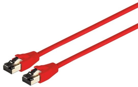 Patchkabel cat 8.1 F/FTP PIMF LSZH rot 0,5m