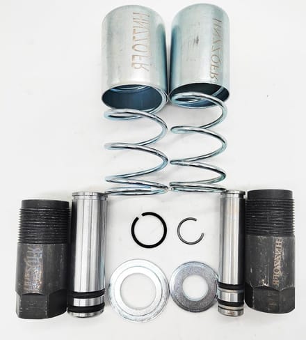 Jack Plunjer Kit - Dubbele Pomp - Auto Reparatie - Horizontale Pomp - 3 Ton Laadvermogen - Chroom