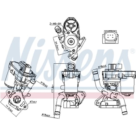 EGR-klep NISSENS 98165
