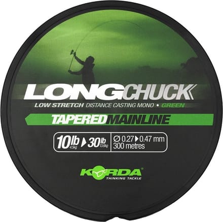 LongChuck Tapered Mainline Green 300M Korda - Karper Lijn Nylon - Karper Lijn - Karperlijn - Karper - Karpervissen