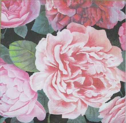 Servetten Pretty Peonies 33 x 33 cm