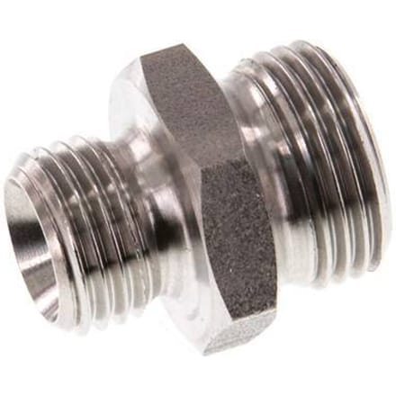 G 3/8'' x G 1/4'' RVS Borstnippel 40 Bar