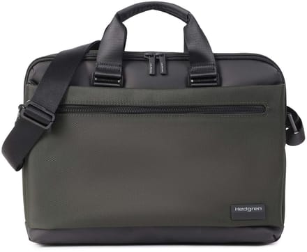 Hedgren schoudertas handtas met laptopvak Byte 2 Compartement Briefcase 15,6'' RFID Deep Depths donkergroen