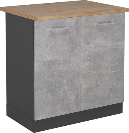 Vicco R-Line Wastafelkast – 80 cm, WB Eik Beton