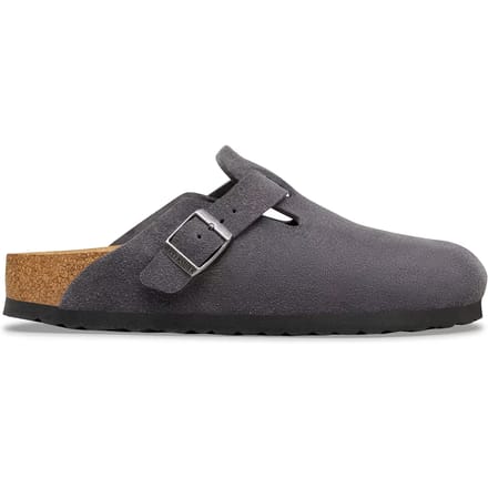 Birkenstock - Boston Suède Charcoal - Maat 45