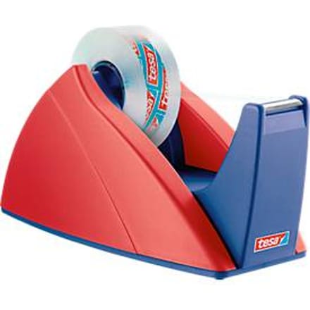 tesa Plakbanddispenser 57421-00000-01 Rood, Blauw Rolbreedte (max.): 19 mm Rollengte (max.) 33 m