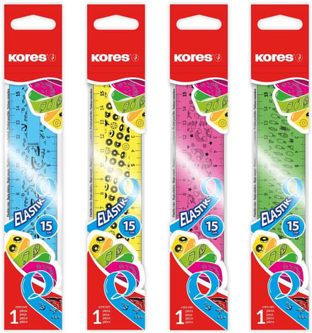 Liniaal Kores, "Flex 15cm", in polybag