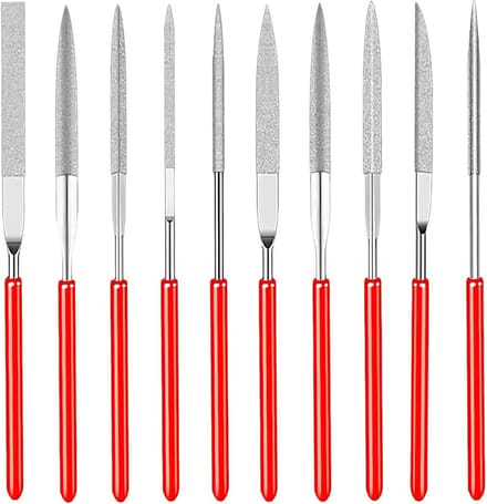 Set van 10 Mini Diamant Vijlensets van 2 x 100mm voor Hout, Sieraden, Metaal en Plastic Bewerking