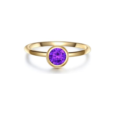 Glanzstücke München Dames-Damesring 925 Zilver Kleur steen 48 Lila 32021178
