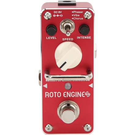 Roterende Speaker Simulator Pedaal Metaal Rood Gitaar Effectpedalen met 3 Effectmodi white