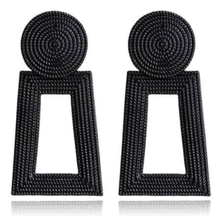 Vintage Oorhangers Cilla - Black