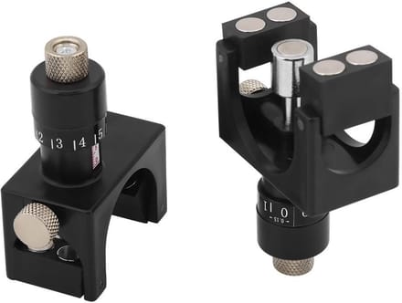 Allecto - Schaafmachine Blade Plaatsingsmeter - Micro-verstelbare Magneet - Perfecte Uitlijning - Houtbewerking - Efficiënte Installatie - Geschikt...