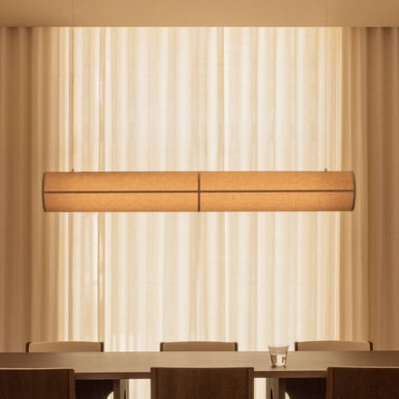 Audo Copenhagen Audo hanglamp Hashira Linear, naturel, lengte 140 cm
